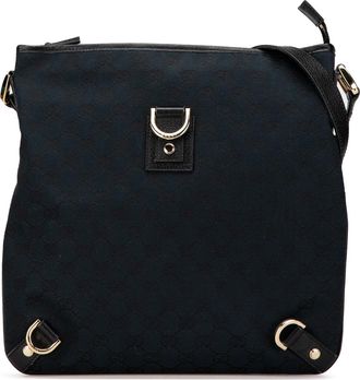 Gucci Pre-owned Womens Gg Canvas Crossbody Bag - Black Textile - One Size