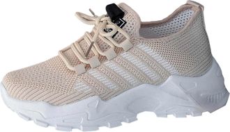 Generic 2026 Running Shoes Breathable Mesh Knit s Sneakers for and Casual Daily Wear - Slip On Athletic with Design Women (Khaki, 4.5)