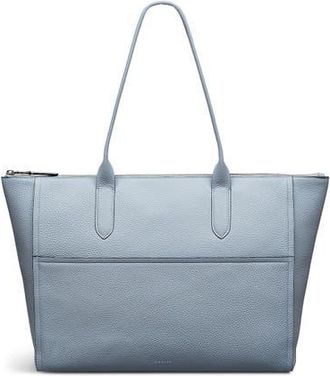 Radley London Oak Street Medium Ziptop Tote Bag in Smoke Blue at Nordstrom