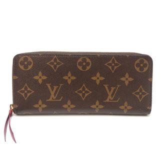 Louis Vuitton Brown Fuchsia Monogram Long Wallet (Bi-Fold) (Pre-Owned)