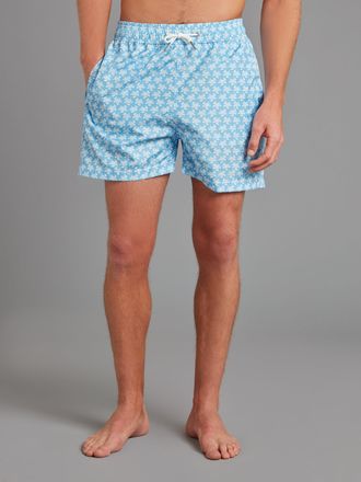Oliver Brown Swimming Shorts - Blue Turtles