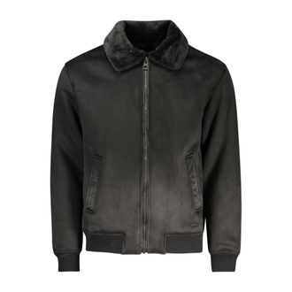 Guess Nero Poliuretano Men Mens Jacket