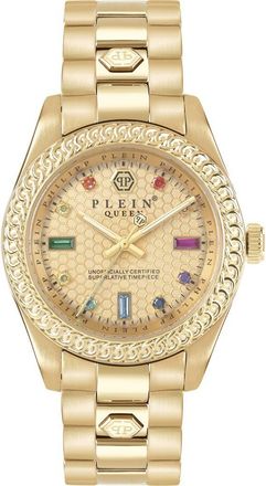 Philipp Plein Queen Bracelet Watch, 36mm in Yellow Gold at Nordstrom