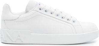 Dolce & Gabbana Portofino Leather Sneakers - Womens - Leather