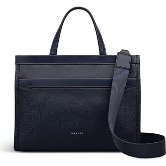 Radley London Alba Place Small Ziptop Satchel Bag in Ink at Nordstrom