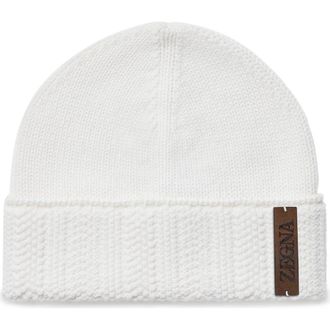 Ermenegildo Zegna Cashmere Beanie in Light Grey at Nordstrom