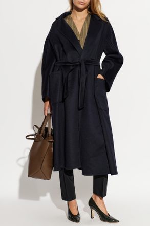 Max Mara Cashmere Coat Ludmilla, Womens, Navy Blue