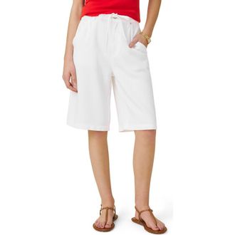 Splendid Lounge Lyocell Jorts in White at Nordstrom, Size X-Large