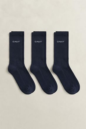 GANT Men 3-Pack Sport Socks (40-42) MARINE