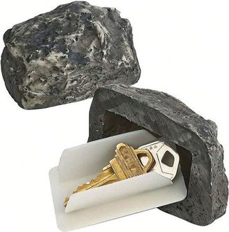 OEM Escondite De Roca De Jard&iacute;n Con Compartimento Secreto, Escondite De Roca Artificial Para Uso Exterior, Roca Decorativa Para Camino Alternativo