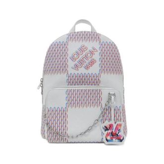 Louis Vuitton Pre-owned Vintage Rugzak - Dames - Vintage Rugzakken - Grijs - ONE Size - Leer - Vintage
