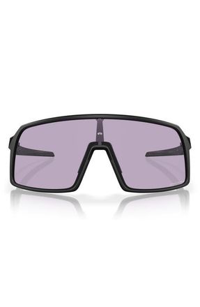 Oakley Sutro 60mm Prizm Rectangular Shield Sunglasses in Matte Black/prizm Slate at Nordstrom