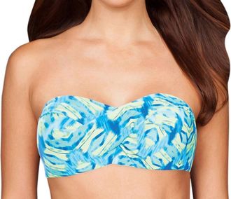Coco Reef C-Cup Convertible Underwire Bikini Bra In Blue Amazon