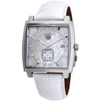 Tag Heuer Monaco Mother of Pearl Diamond Dial Mens Watch WAW131B.FC6247