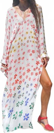 Jen's Pirate Booty Vibin Kaftan Dress In Rainbow