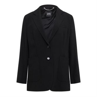 HUGO BOSS Womens Japito in Black - Red - Size 12 UK
