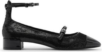 Mango Ankle Strap Pump in Black at Nordstrom, Size 6.5Us