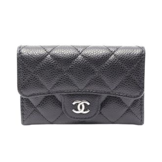 Chanel Pre-owned Wallets, female, Black, Size: ONE SIZE Pre-owned Matelasse Card Case