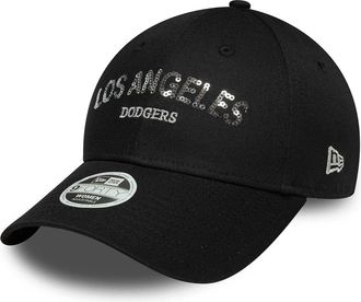 New Era Mens Baseball Cap 9forty Sequin Black Cotton Hat