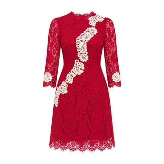 Dolce & Gabbana Vestido de Fiesta Bicolor - Dresses - Mujer - Rojo - M