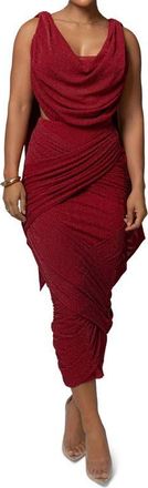 JLUXLABEL Divine Drape Sleeveless Dress in Red at Nordstrom, Size Medium