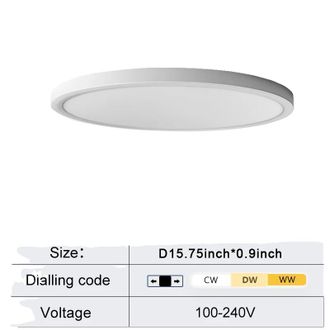 OEM L&aacute;mpara De Techo, Dise&ntilde;o Ultrafino, Alto Brillo, 34 Vatios