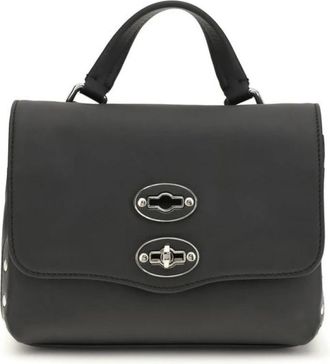 Zanellato Saeta Baby Postina Handtas - Dames - Handtassen - Zwart - ONE Size - Leer - Tassen