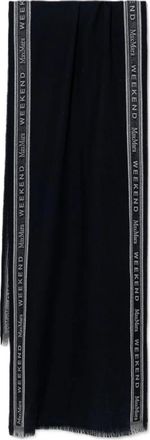Max Mara Wkabaldi Stola - Dames - Wintersjaals - Blauw - ONE Size - Wol - Accessoires