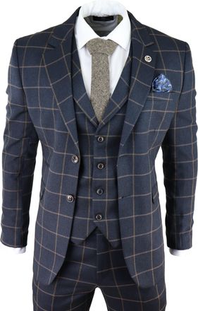 TruClothing AK-15 Herringbone Tweed 3 Piece Suit