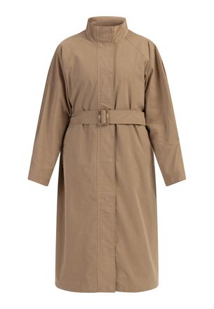 Dreimaster Dreimaster lichte katoenen jas Dames donkerbeige