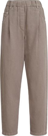 Brunello Cucinelli Pantaloni con 5 tasche - Marrone