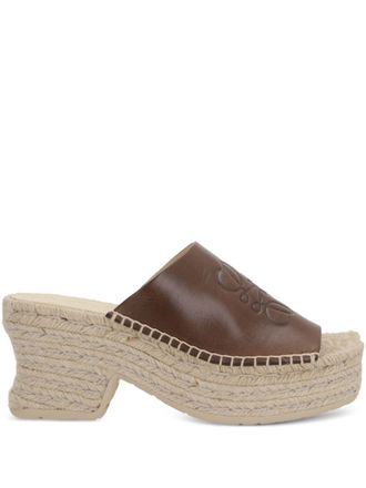 Loewe Petal Vegetal Leather Mules-Donna
