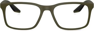 Prada Occhiali rettangolari - Verde
