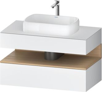 Duravit Duravit Qatego Consola Mueble Bajo Lavabo, 1 Extra&iacute;ble, 1 Caj&oacute;n