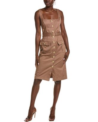 L'agence Lagence Idy Button Front Tank Dress