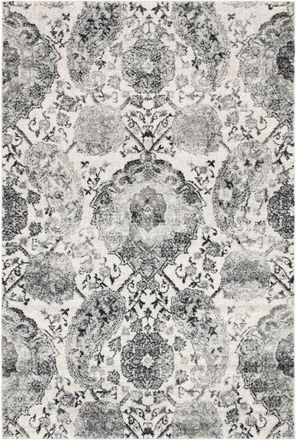 Safavieh Alfombra tradicional de polipropileno beige/plata, 122 x 183 cm