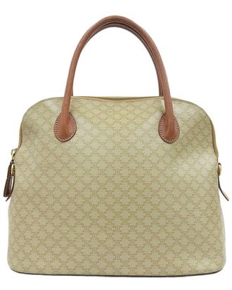 Celine Celine Macadam Handbag Beige (Authentic Pre-Loved)
