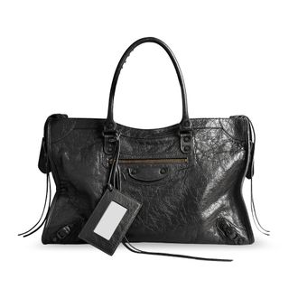 Balenciaga Le City Bag L - Heren - Tassen - Zwart - Maat: ONE Size Zijde