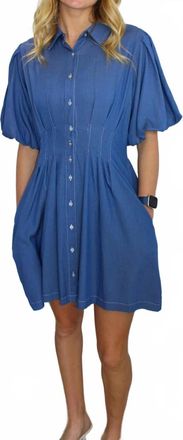 She + Sky Jane Mini Dress In Blue