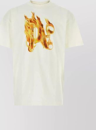 Palm Angels graphic print cotton crew-neck t-shirt