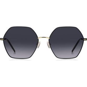 BOSS 57mm Gradient Geometric Sunglasses in 02M2-9O at Nordstrom Rack