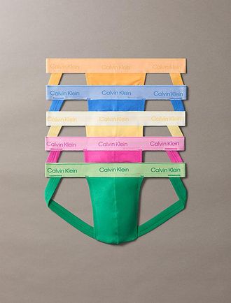 Calvin Klein 5 Pack Jock Straps - Icon Cotton Stretch Pride