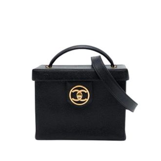 Chanel Pre-owned Vintage Satchel - Dames - Pre-owned - Zwart - Maat: ONE Size Zijde
