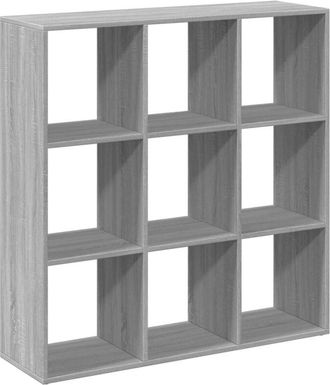 vidaXL Room Divider Bookcase Grey Sonoma 102x29x103.5 cm Engineered Wood Vidaxl