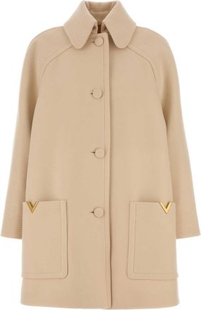 Valentino Garavani Cream Wool Coat