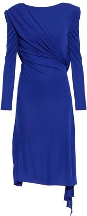 Versace Lange Asymmetrische Jurk - Dames - Casual kleedjes - Blauw - M - Kleedjes