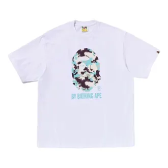 A Bathing Ape Map Camo By Bathing Ape Relaxed Fit T-Shirt White 1L30-110-342-WHT