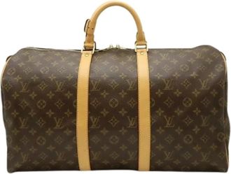 Louis Vuitton Vintage, unisex, Bruin, ONE Size, Pre-owned Monogram Canvas Boston Bag