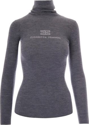 Elisabetta Franchi Mujer, Jerseys, Gris, Talla: S