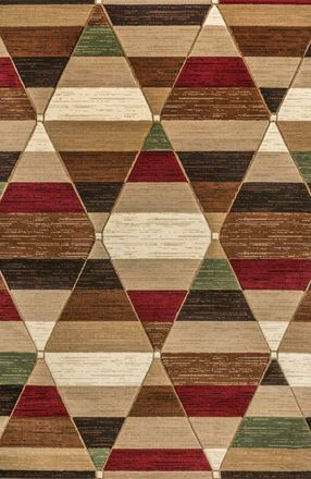 Jonathan Y Designs Kehoe Retro Diamonds Geometric Area Rug in Red/brown/cream at Nordstrom, Size 4Ft 0In X 6Ft 0In